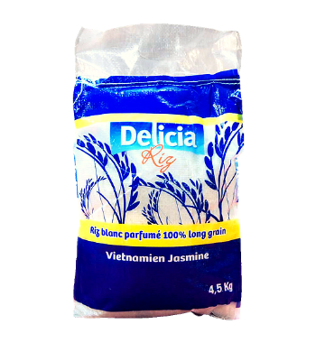 Riz Délicia (bleu) 22,5 Kg (5×4,5 Kg)